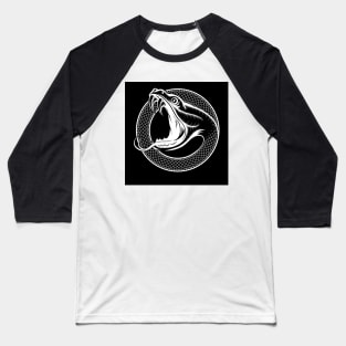 Snake Head Print Baseball T-Shirt